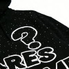 Vintage Bold Text Hoodie | Screen Printing & Rhinestone Design| Custom Streetwear Manufacturer
