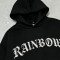 Gothic Text Rhinestone Print Hoodie | Classic Black | Custom Streetwear Manufacturer