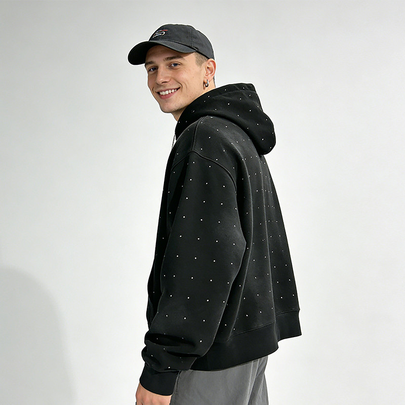 Rainbow Studded Hoodie