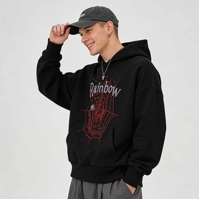 Rainbow Spider Web Hoodie