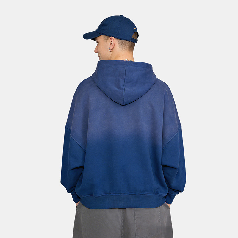 Navy Rainbow Rhinestone Hoodie