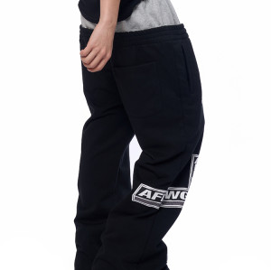 Custom Men's Embroidered Logo Street Pants |  100% Heavy Cotton | Printed Cross Design| Clothing Manufacturer
