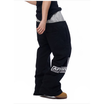Custom Men's Embroidered Logo Street Pants |  100% Heavy Cotton | Printed Cross Design| Clothing Manufacturer