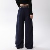 Vintage Double Waistband Wide Leg Pants | Cotton Blend | Street Fashion | OEM Streetwear