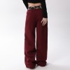 Vintage Double Waistband Wide Leg Pants | Cotton Blend | Street Fashion | OEM Streetwear