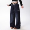 Vintage Double Waistband Wide Leg Pants | Cotton Blend | Street Fashion | OEM Streetwear