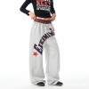 Vintage Letter Print Sweatpants | Cotton Poly Blend | Street & Loungewear | Custom Streetwear