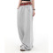 Vintage Dual-Waist Striped Sweatpants | Loose Fit |Street & Sport Style | OEM Streetwear