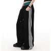 Vintage Dual-Waist Striped Sweatpants | Loose Fit |Street & Sport Style | OEM Streetwear
