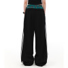Vintage Dual-Waist Striped Sweatpants | Loose Fit |Street & Sport Style | OEM Streetwear