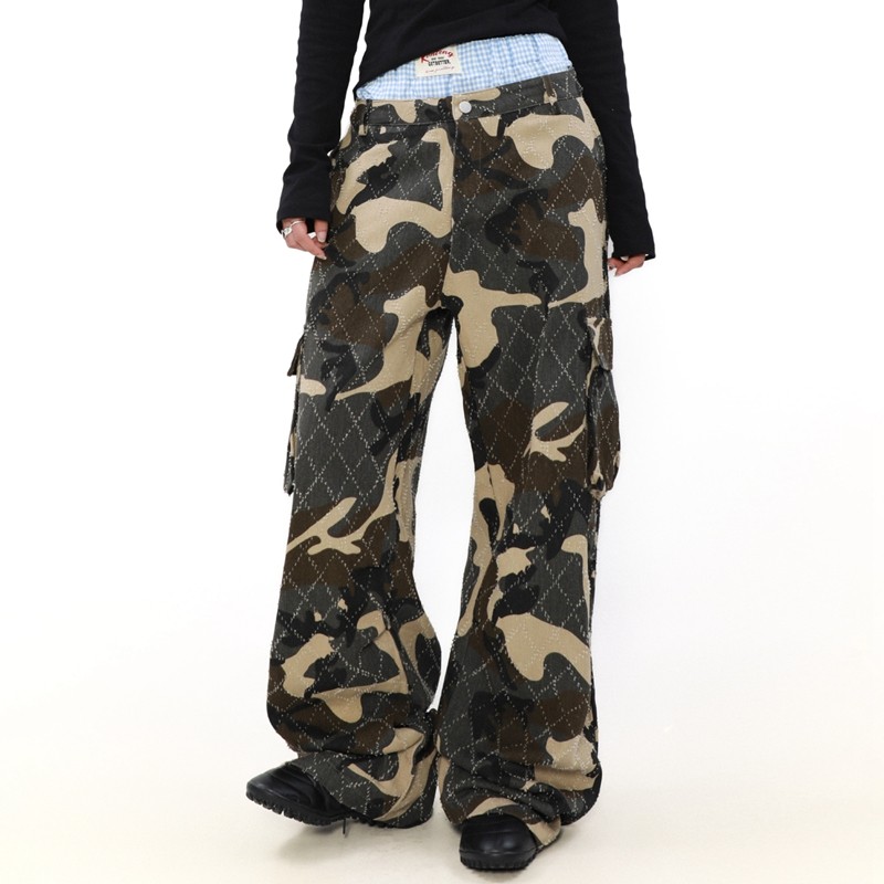 Fake Two-Piece Camo Trousers 