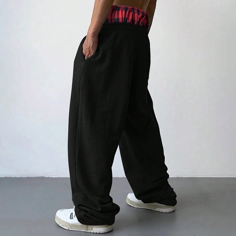 Wide-Leg Sweatpants