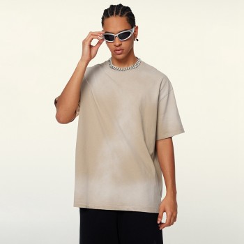 Sun Faded Gradient Oversize T-shirt | Washed | Pure Cotton and Oversized Fit | Custom Streetwear