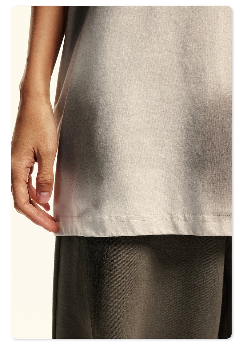 Distressed Vintage Color-Block T-shirt