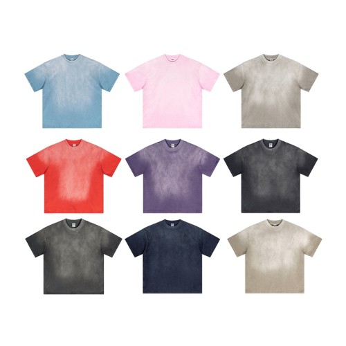 Summer Washed Cotton Oversized Tee | Vintage Distressed Design| Streetwear Style | OEM Streetwear