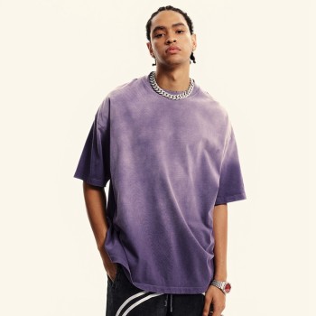 Summer Washed Cotton Oversized Tee | Vintage Distressed Design| Streetwear Style | OEM Streetwear