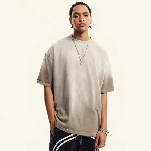 Summer Washed Cotton Oversized Tee | Vintage Distressed Design| Streetwear Style | OEM Streetwear