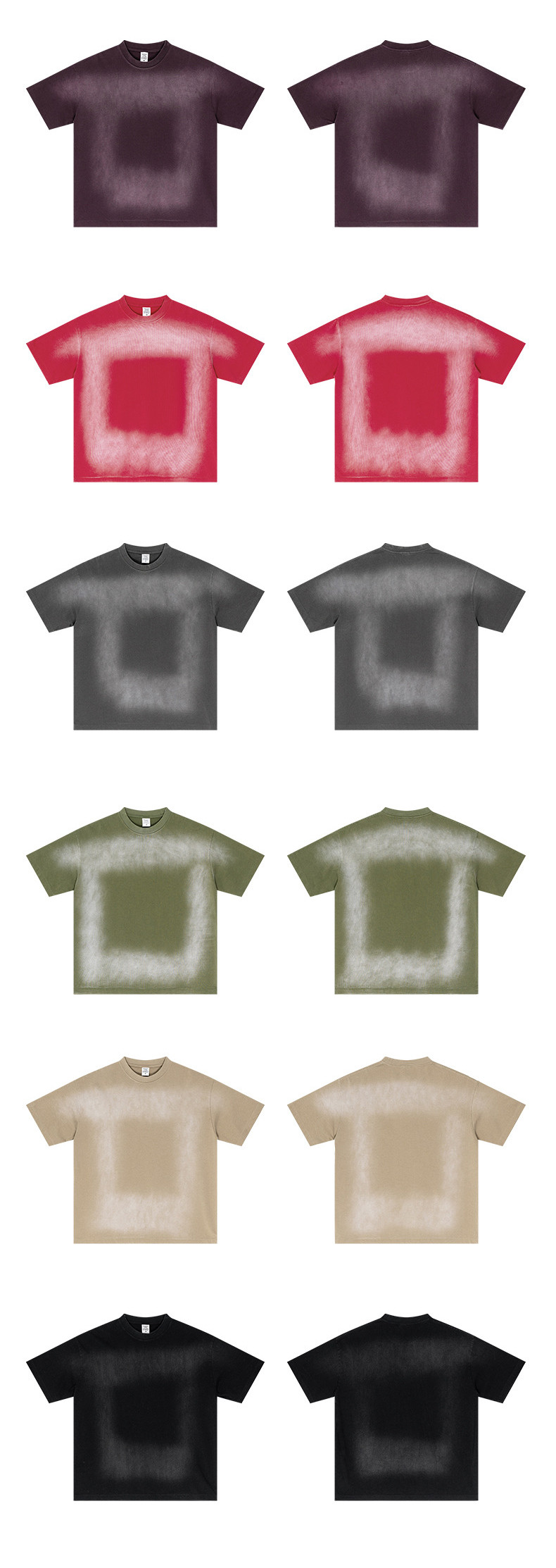 Custom Sun Faded Wash T shirt