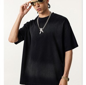 Custom Sun Faded Wash T shirt | Pure Cotton and Oversized Fit | Summer Street Style | OEM Streetwear