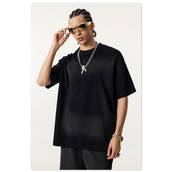 Custom Sun Faded Wash T shirt | Pure Cotton and Oversized Fit | Summer Street Style | OEM Streetwear