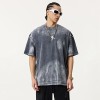 Oversized Washed Tee | Sprayed and Fade Effect | Pure Cotton Relaxed Fit | Custom Streetwear