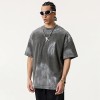 Oversized Washed Tee | Sprayed and Fade Effect | Pure Cotton Relaxed Fit | Custom Streetwear