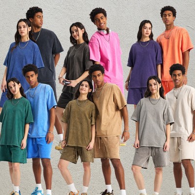 Snow Acid Wash Vintage T shirt | Vintage High-Street Style | Cotton Short Sleeve | Custom Streetwear