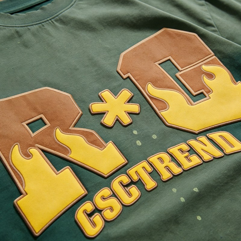 Sun Faded Splatter Paint Puff Print T-shirt