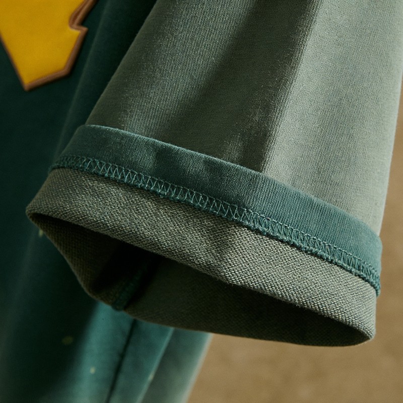 Sun Faded Splatter Paint Puff Print T-shirt