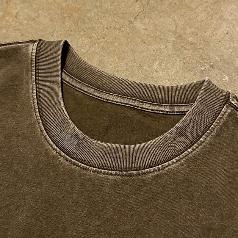 Vintage Wash 3D Puff Print T-shirt