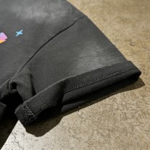 Distressed Washed Rainbow Butterfly Tee | Screen Printing and Puff Print | Custom Streetwear Manufacturer