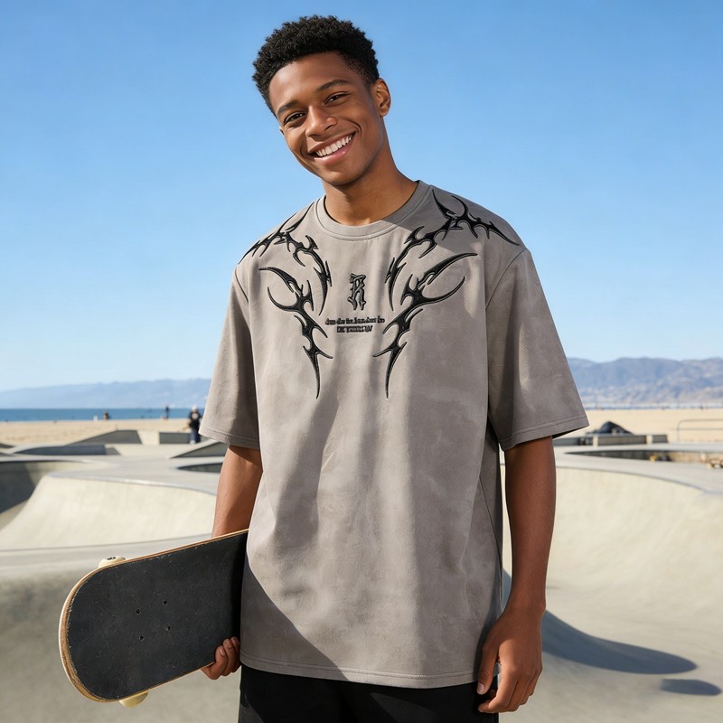 Embroidered Washed T-Shirt