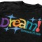 Distressed Washed Colorful Dream Embroidered T-Shirt | Pure Cotton and Oversized Fit | Custom Streetwear