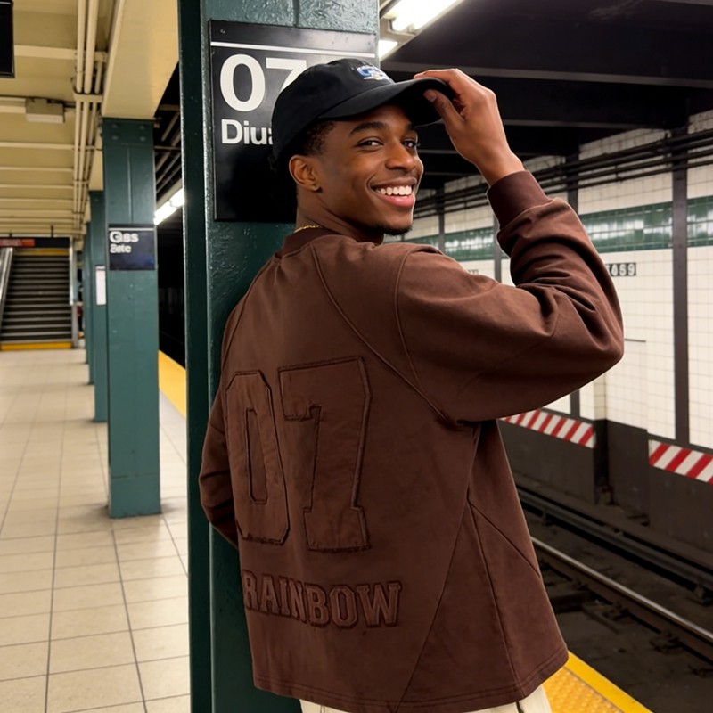 Applique Number 07 Streetwear T-Shirt