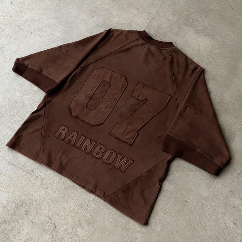 Applique Number 07 Streetwear T-Shirt