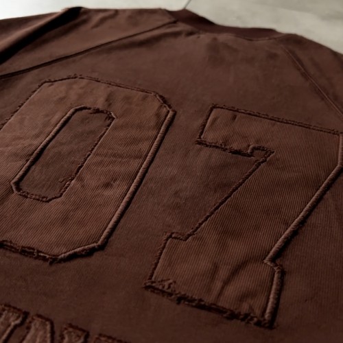 Applique Number 07 Streetwear T-Shirt | Heavyweight Cotton | Oversized Fit | OEM Streetwear