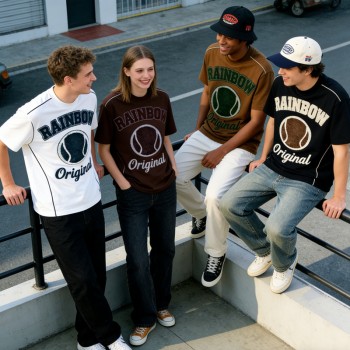 Towel Embroidery Cotton T-Shirt | 100% Cotton | Varsity Streetwear | OEM Streetwear