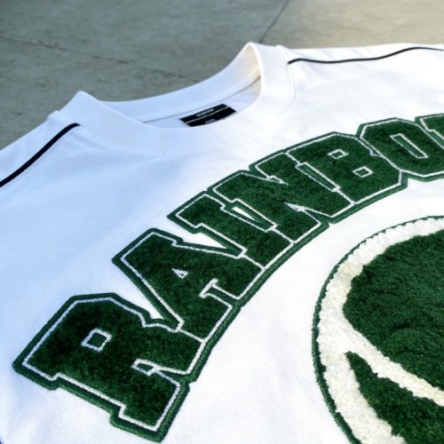 Towel Embroidery Cotton T-Shirt | 100% Cotton | Varsity Streetwear | OEM Streetwear