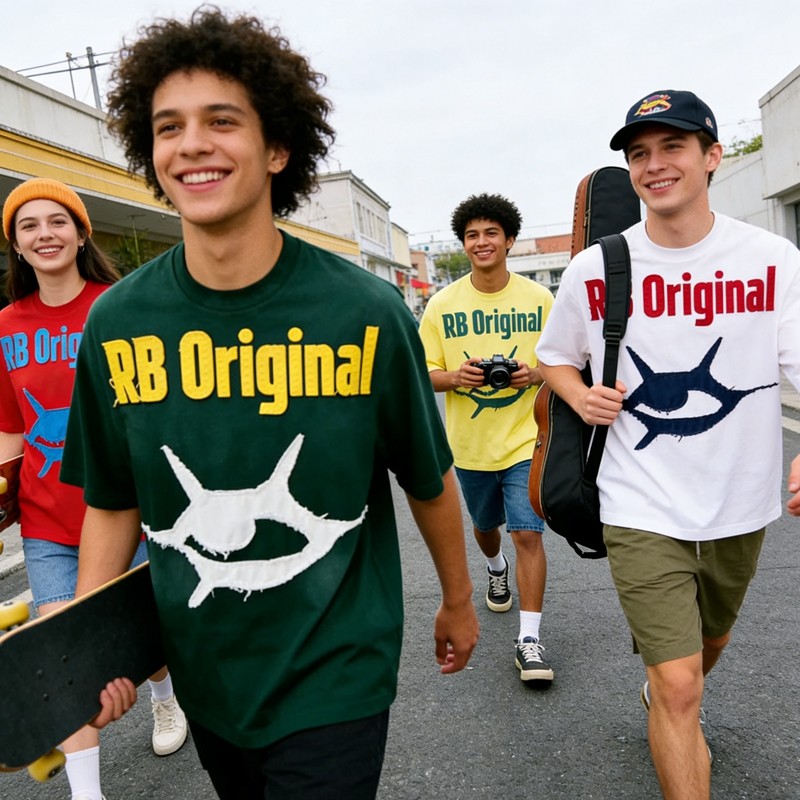 Applique Rhinestone Spray Color T-Shirt