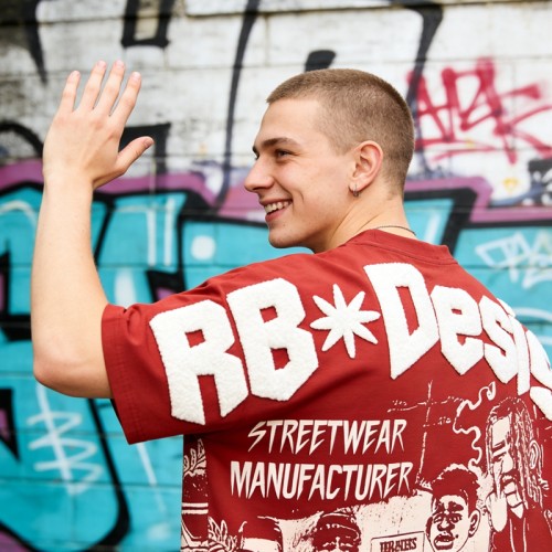 Towel Embroidery Direct Injection Print T-Shirt | Vintage Washed | 100% Cotton | Streetwear | OEM Streetwear