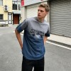 Spray Color Embroidered T-Shirt | Gradient Washed | 100% Cotton | Custom Streetwear Manufacturer