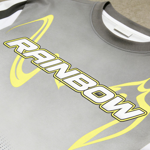 Full Sublimation Print Gradient Moto Jersey | Breathable Fabric | Performance Fit | OEM Streetwear