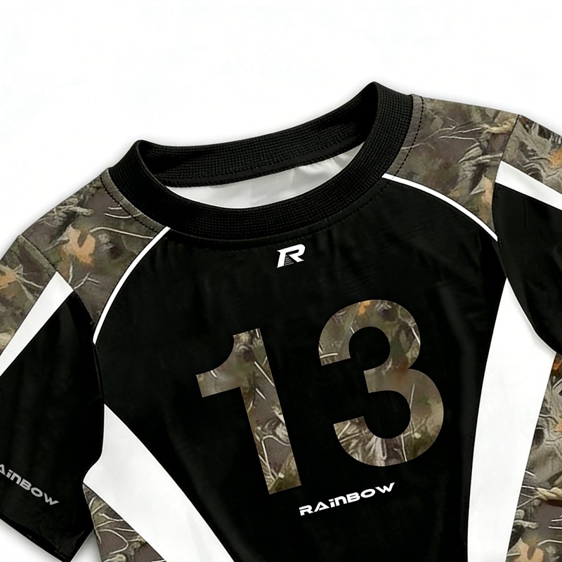 Full Sublimation Print Gradient Moto Jersey