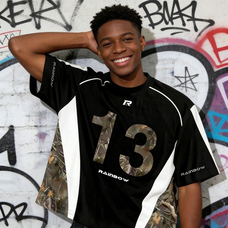 Full Sublimation Print Gradient Moto Jersey