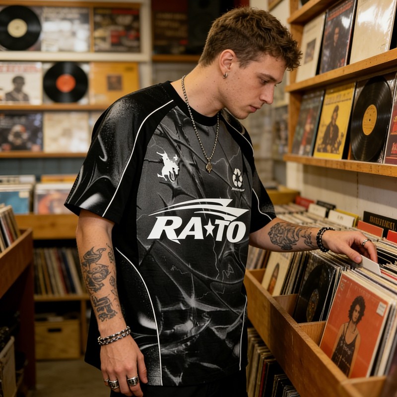 Full Sublimation Print Thunder Graphic Tee