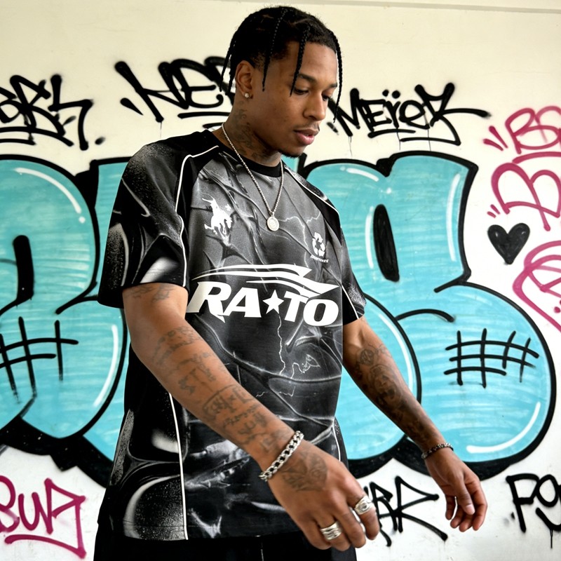 Full Sublimation Print Thunder Graphic Tee