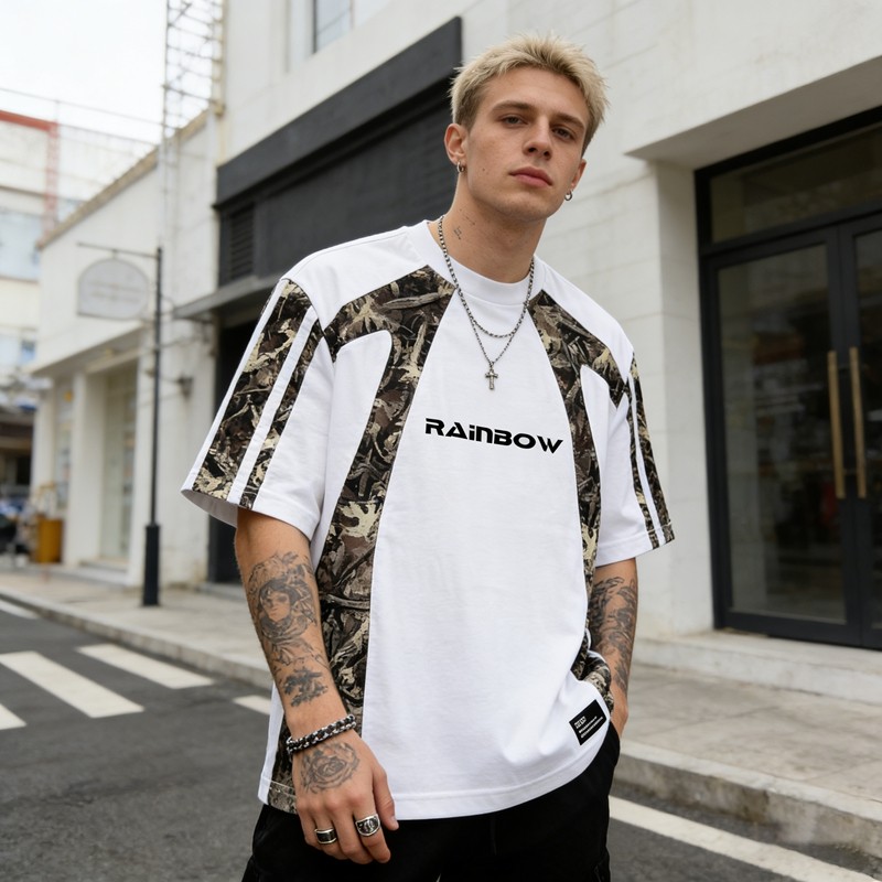 Sublimated Camo Print Tee