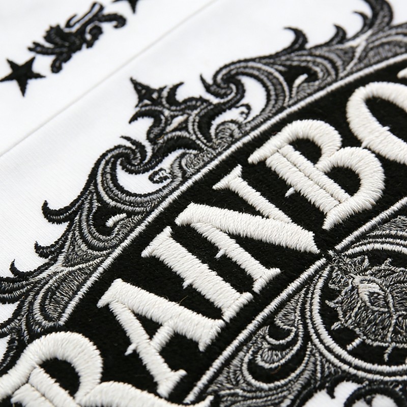 Rainbow 3D Embroidered Polo Shirt