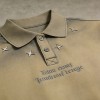 Spray Color Distressed Polo Shirt | Metal Rivets and Embroidery | Streetwear | OEM Streetwear