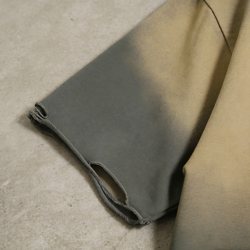 Spray Color Distressed Polo Shirt